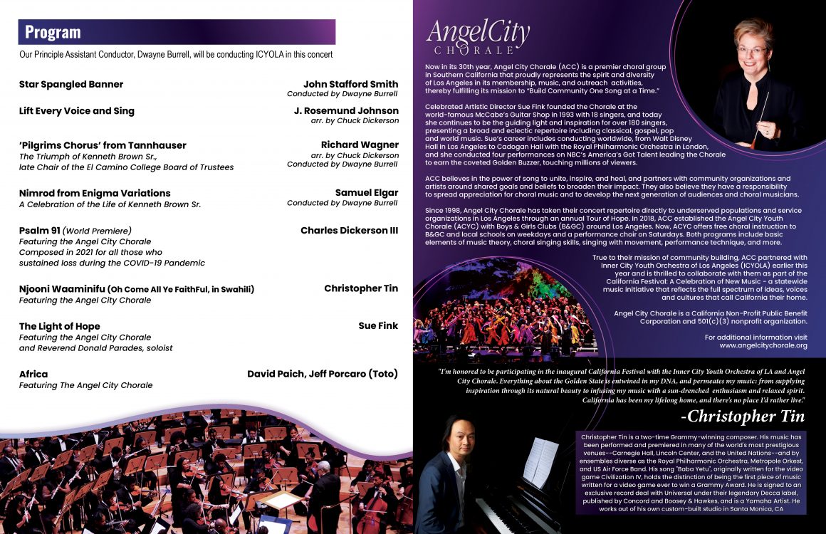Page 4 and 5 - Season Opening Concert Program 2023